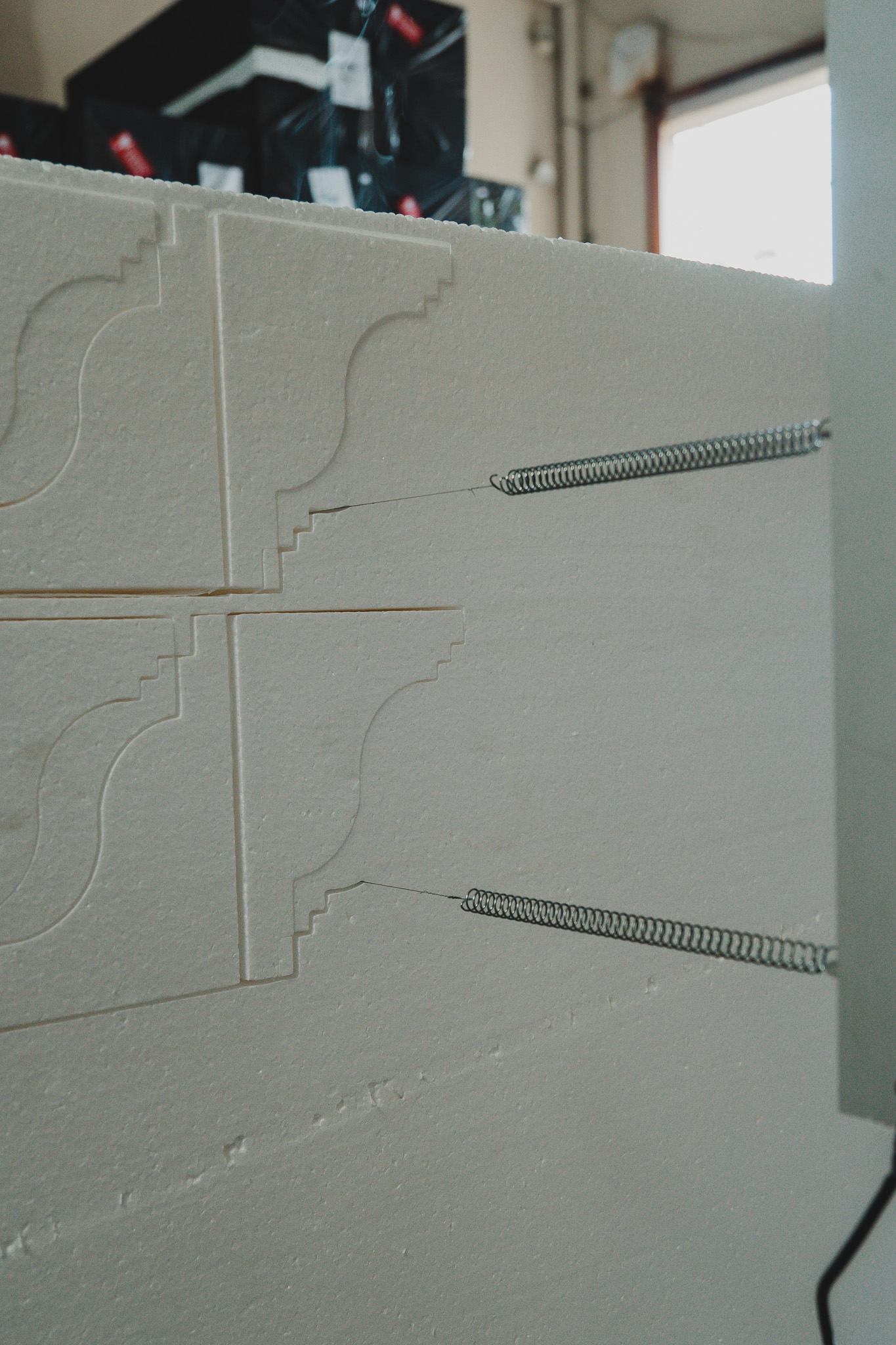 Corte de molduras de Isopor EPS